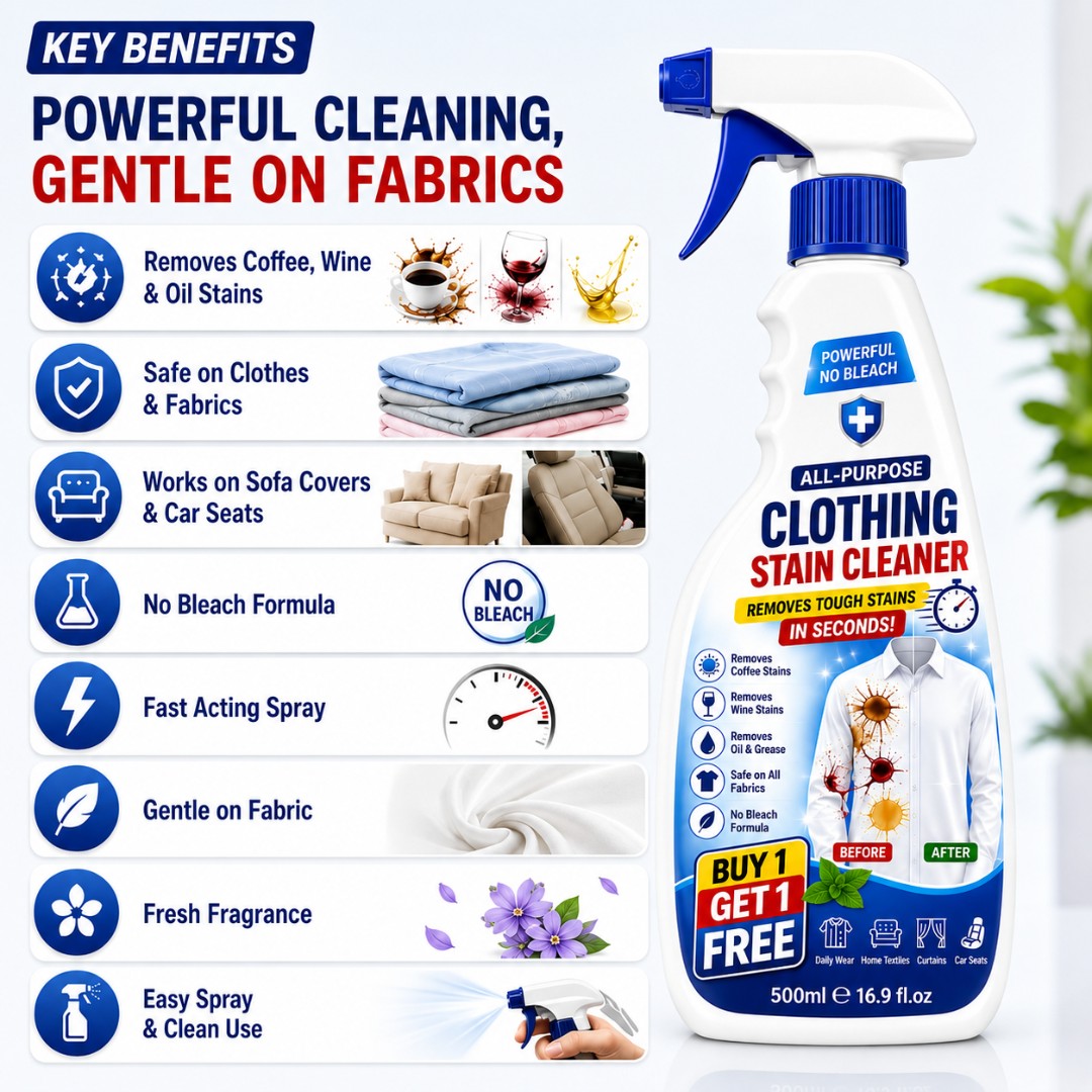 Stain Remover Spray Fast-Acting Fabric Cleaner
