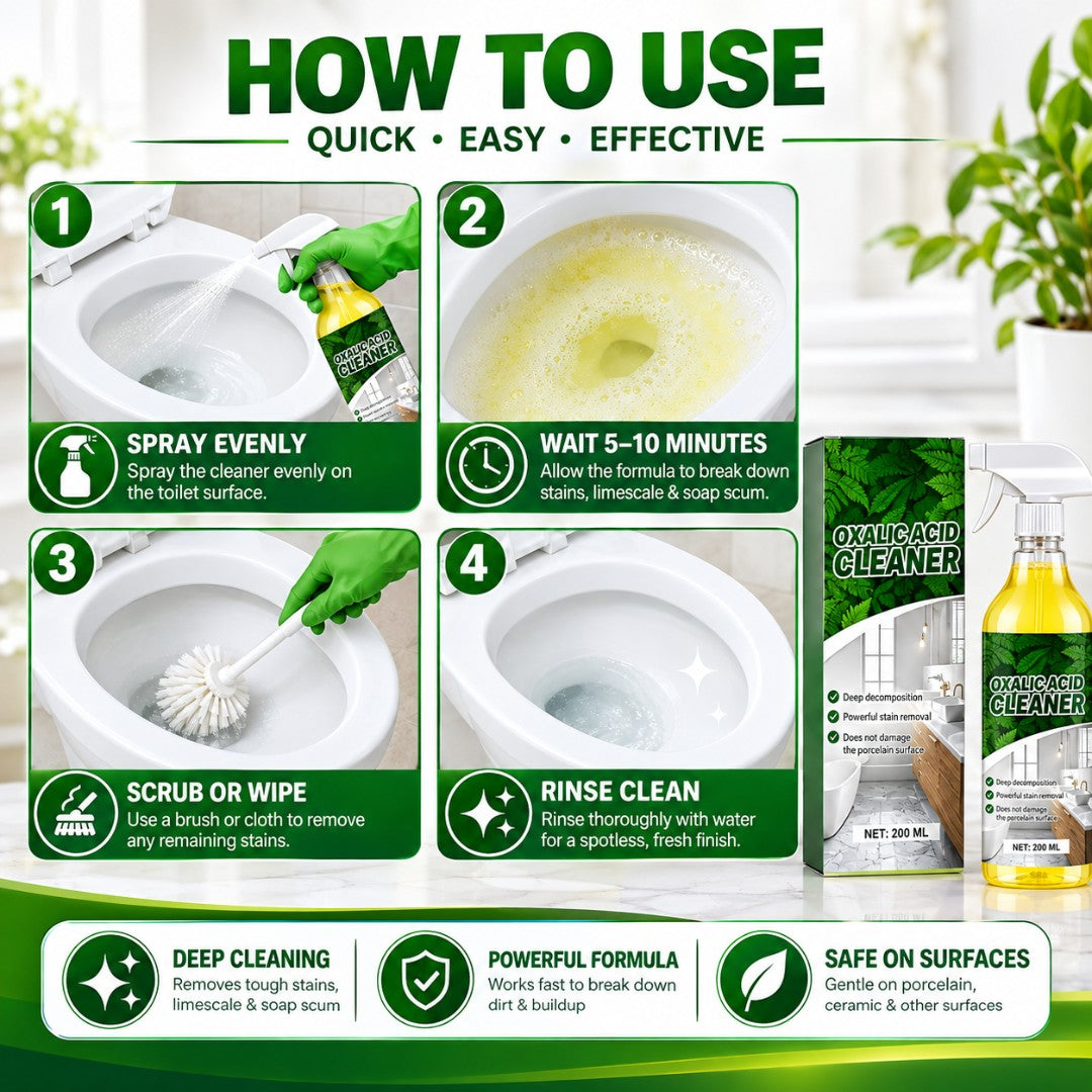Powerful Oxalic Acid Cleaner bottle (Buy 1 Get 1 Free)