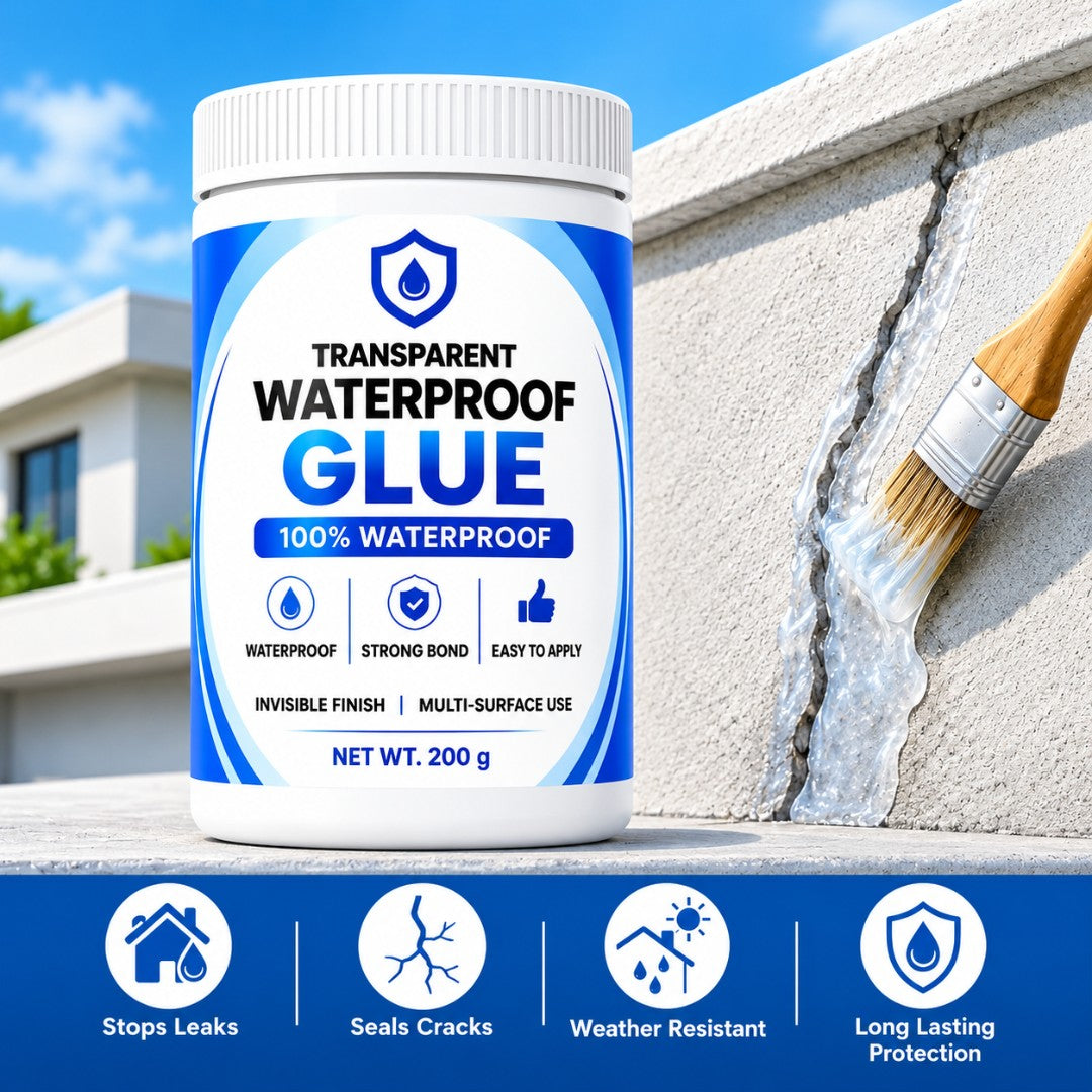 Transparent Waterproof Glue+ Free Brush (Buy 1 Get 1 Free)