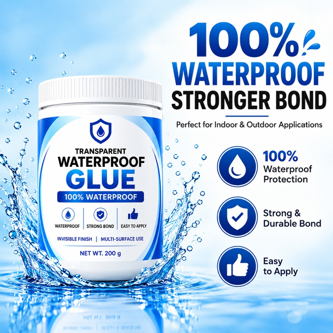 Transparent Waterproof Glue+ Free Brush (Buy 1 Get 1 Free)