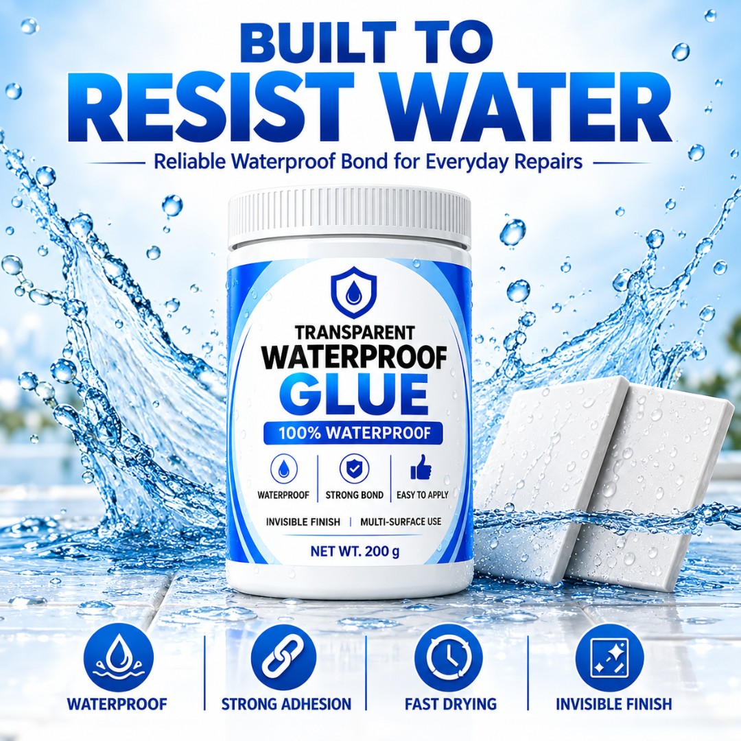 Transparent Waterproof Glue+ Free Brush  (Buy 1 Get 1 Free)